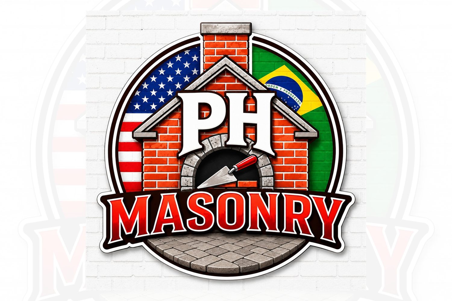 PH Masonry logo and masonry craftsmanship